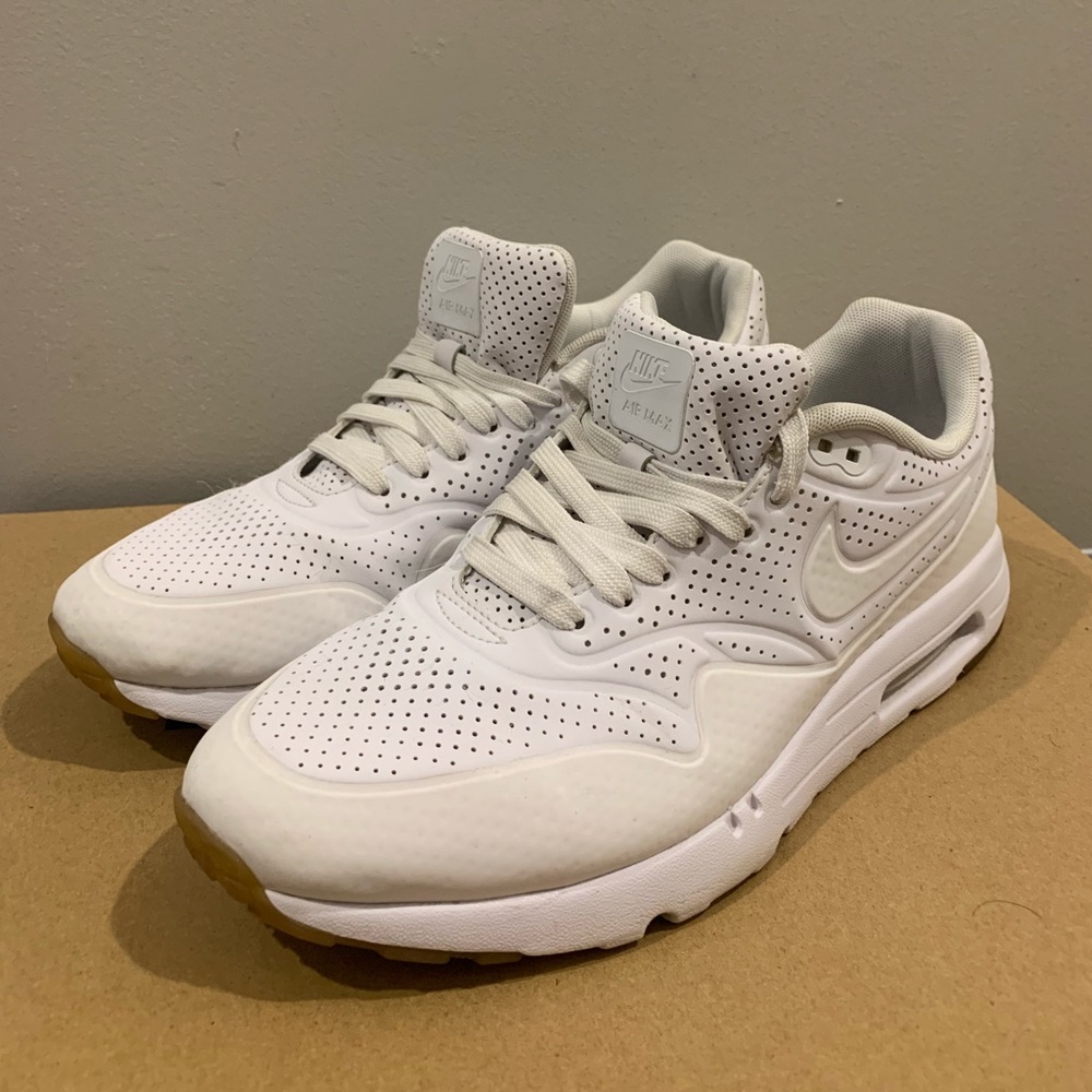 Nike White Sneakers with Gum Outsole